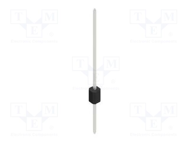 Connector: pin strips; pin header; male; PIN: 1; 1.27mm; THT; 1x1