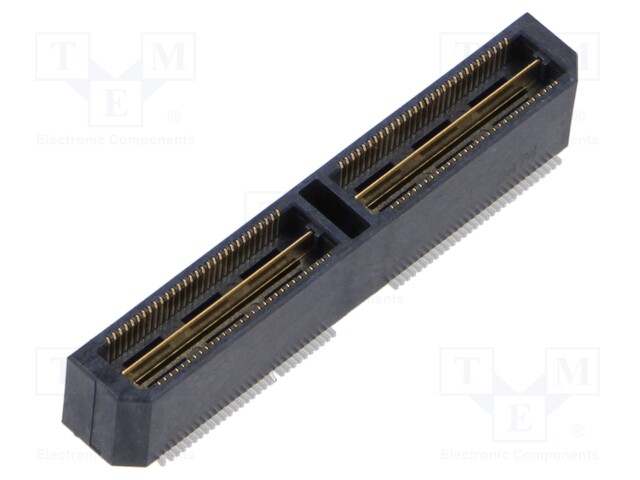 Mezzanine Connector, Ground Plane, Header, 0.5 mm, 2 Rows, 120 Contacts, Surface Mount