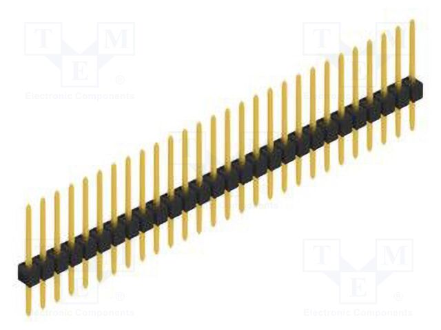 Connector: pin strips; pin header; male; PIN: 28; 2.54mm; THT; 1x28