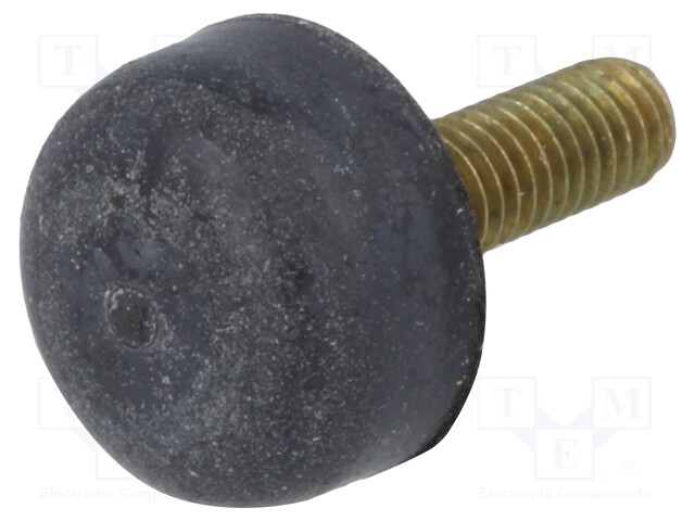 Screw fastened foot; H: 5.1mm; Thread len: 10.2mm; Thread: M3