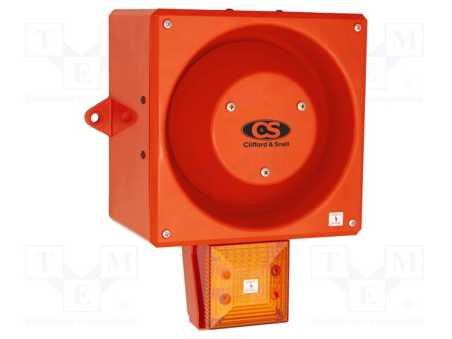 Signaller: lighting-sound; 115VAC; siren,flashing light; LED