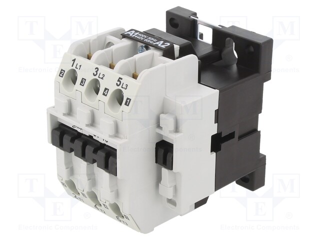 Contactor: 3-pole; NO x3; 400VAC; 16A; DIN,panel; CI 16; -30÷70°C
