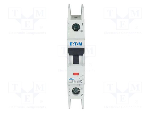 Circuit breaker; 220VDC; Inom: 3A; Poles: 1; for DIN rail mounting