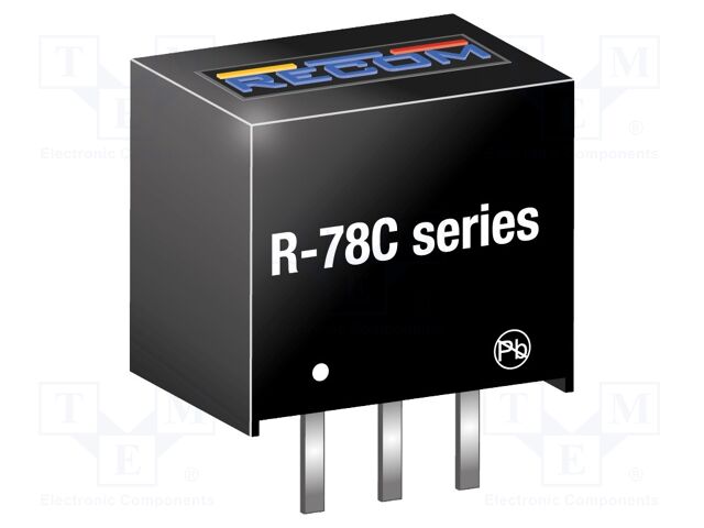 Converter: DC/DC; 1.8W; Uin: 5÷42V; Uout: 1.8VDC; Iout: 1A; SIP3; 2g