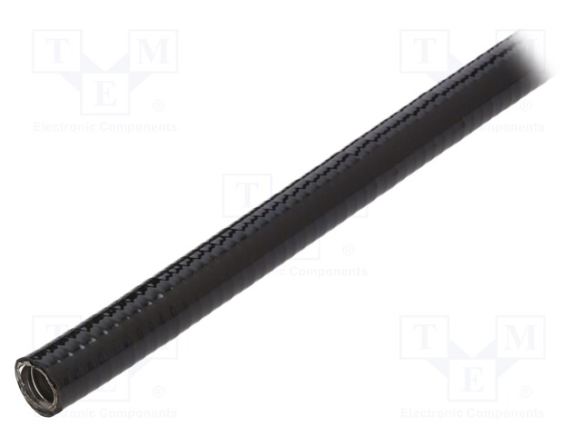 Protective tube; ØBraid : 33mm; stainless steel; black; Len: 10m