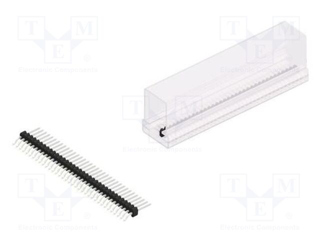 Connector: pin strips; pin header; male; PIN: 35; 1.27mm; SMT; 1x35