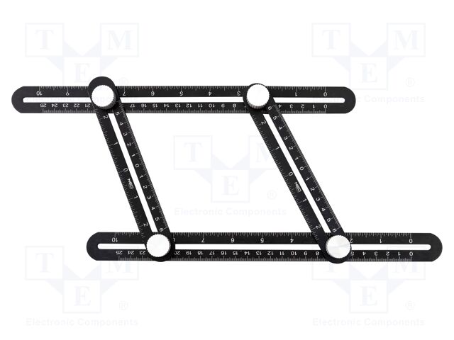 Ruler; 4-arms,angular