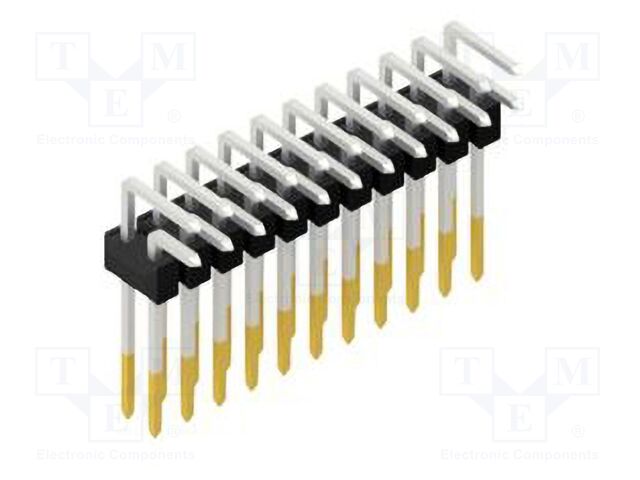 Connector: pin strips; pin header; male; PIN: 22; 2.54mm; THT; 2x11