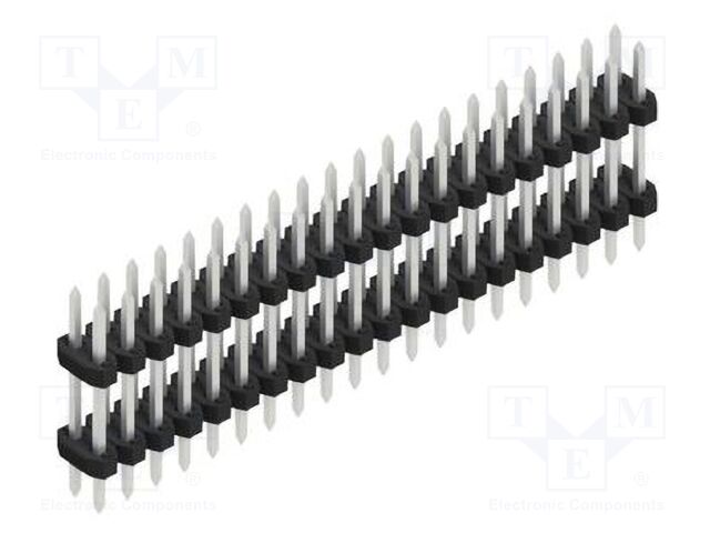 Connector: pin strips; pin header; male; PIN: 40; 2mm; THT; 2x20