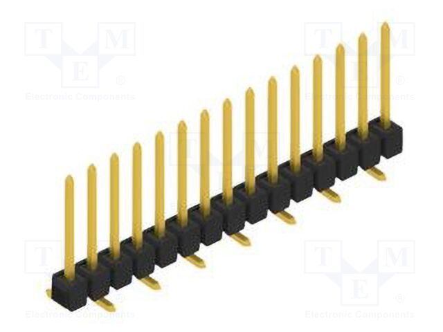 Connector: pin strips; pin header; male; PIN: 15; 2.54mm; SMT; 1x15