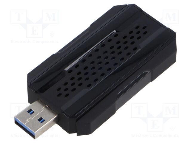PC extension card: WiFi network; USB A plug; USB 3.0; black