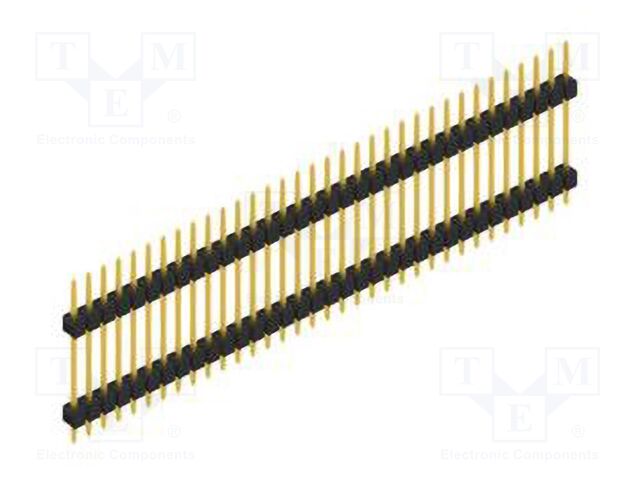 Connector: pin strips; pin header; male; PIN: 34; 2.54mm; THT; 1x34