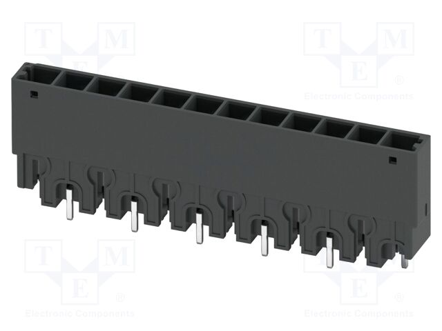 PCB headers, nominal cross section: 4 mm2, color: black, nom