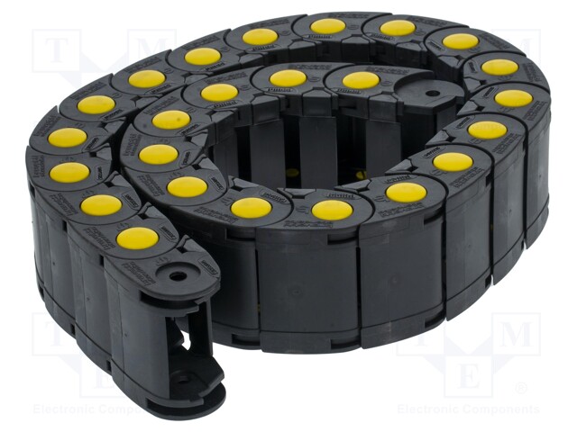 Cable chain; MEDIUM; Bend.rad: 75mm; L: 1000mm; Int.height: 31mm