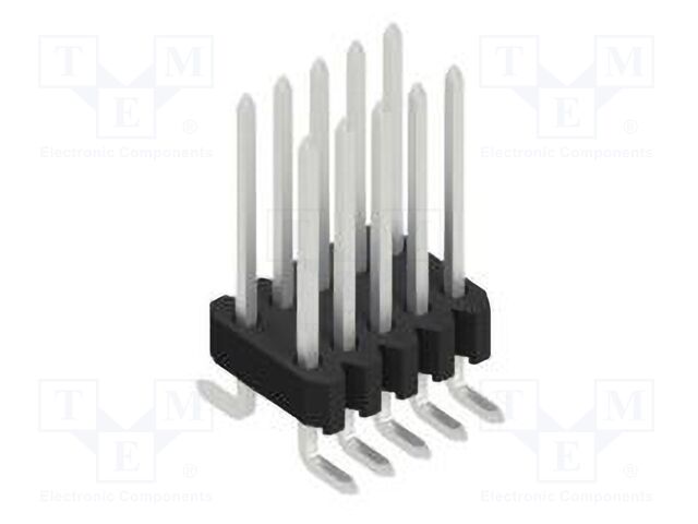 Connector: pin strips; pin header; male; PIN: 10; 1.27mm; SMT; 2x5