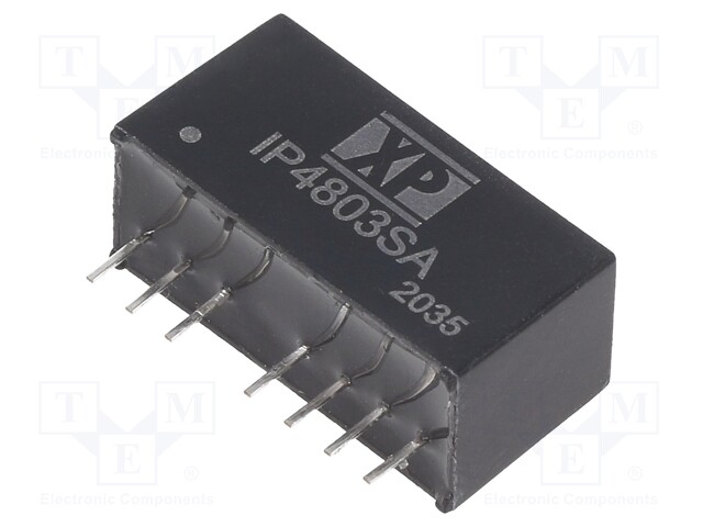 Isolated Board Mount DC/DC Converter, Regulated, ITE, 1 Output, 3 W, 3.3 V, 700 mA