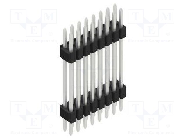 Connector: pin strips; pin header; male; PIN: 16; 1.27mm; THT; 2x8