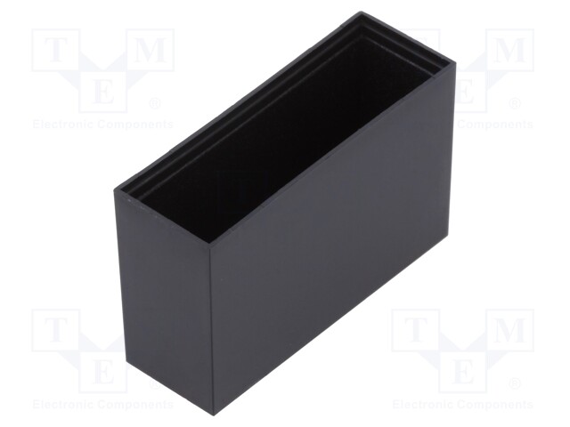 Enclosure: designed for potting; X: 13.5mm; Y: 40.5mm; Z: 25mm; ABS