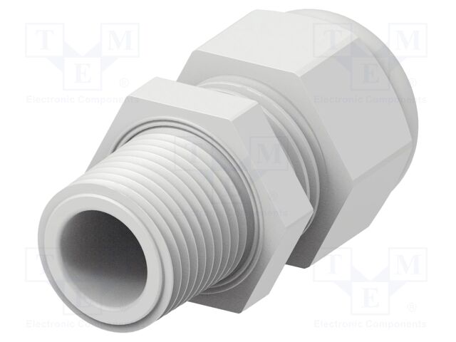 Cable gland; without nut; NPT3/8"; IP68; Mat: polyamide; Entrelec