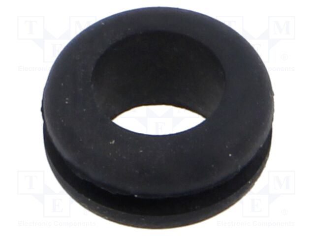 Grommet; black; UL94HB; TPR