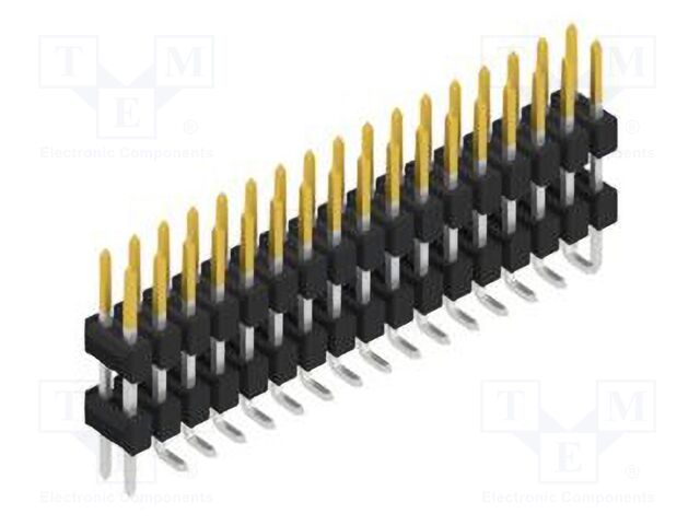 Connector: pin strips; pin header; male; PIN: 34; 2.54mm; SMT; 2x17