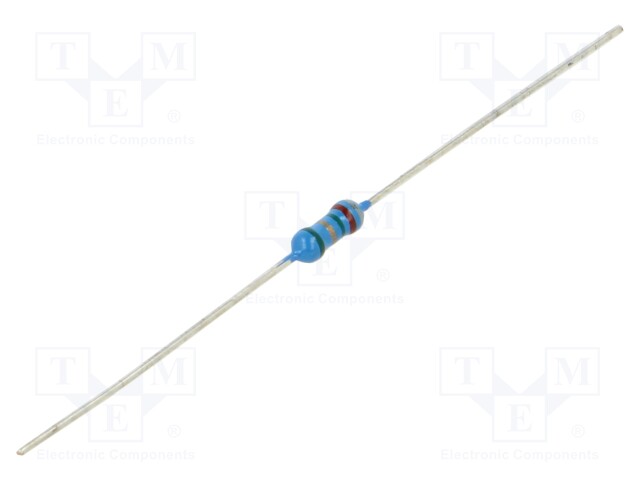 Resistor: metal film; THT; 82.5Ω; 250mW; ±0.5%; 6.3x2.3mm; 10ppm/°C