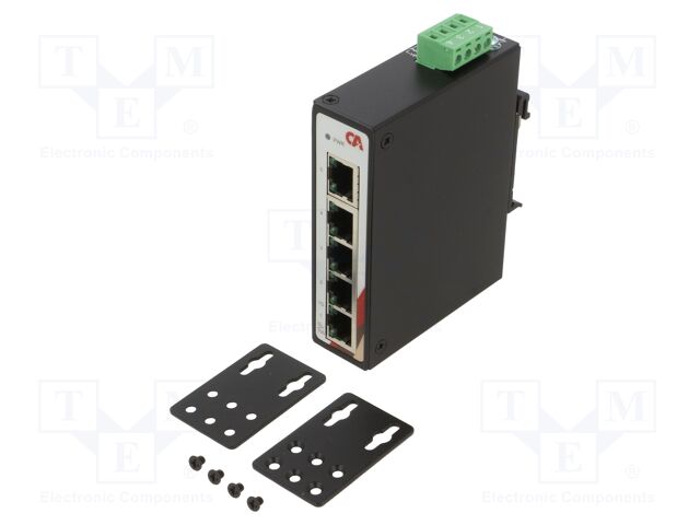 Switch Ethernet; unmanaged; Number of ports: 5; 12÷48VDC; RJ45