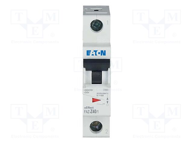 Circuit breaker; 230/400VAC; Inom: 40A; Poles: 1; DIN; Charact: Z