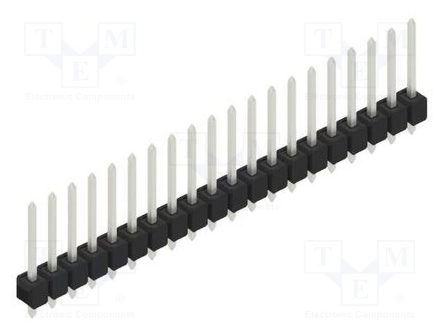 Connector: pin strips; pin header; male; PIN: 20; 2.54mm; THT; 1x20