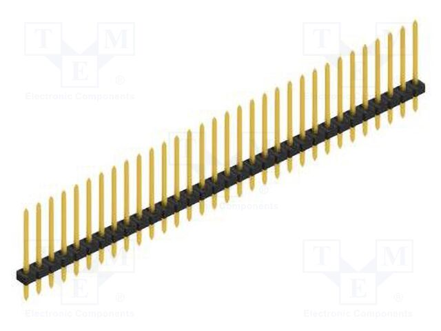 Connector: pin strips; pin header; male; PIN: 32; 2mm; THT; 1x32