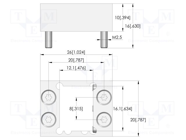 Test probe socket; 10mm