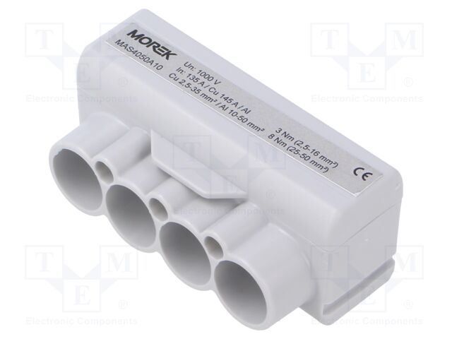 Splice terminal: distribution block; SLT50; 1kV; PIN: 4; ways: 1