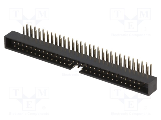 Socket; IDC; male; PIN: 60; angled 90°; THT; gold flash; 2mm