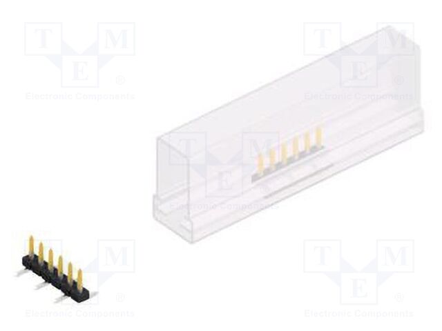 Connector: pin strips; pin header; male; PIN: 6; 2mm; SMT; 1x6; 100V