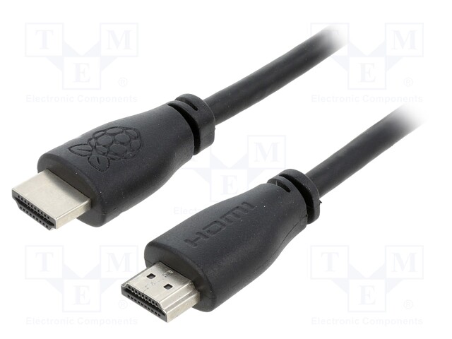 Cable; HDMI 2.0; HDMI plug,both sides; 1m; black