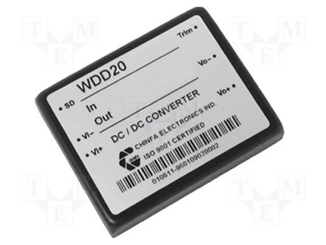 Converter: DC/DC; 20W; Uin: 18÷36V; 3.3VDC; Iout: 6A; 2"x1,6"; 60g