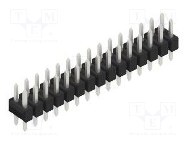 Connector: pin strips; pin header; male; PIN: 30; 2.54mm; THT; 2x15
