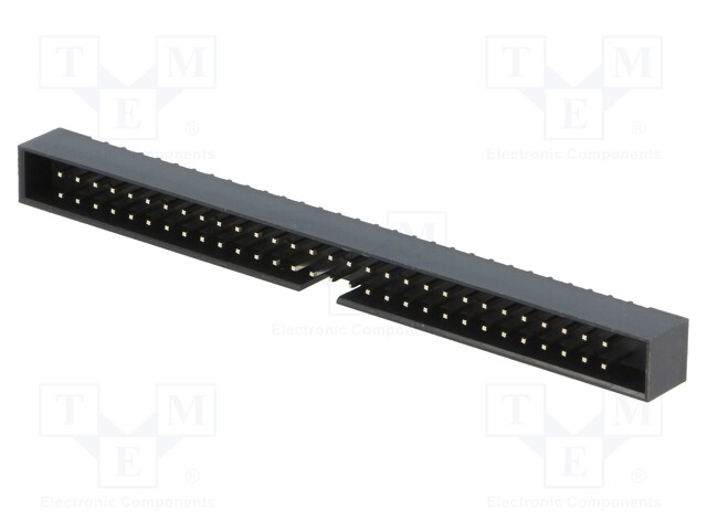 Socket; IDC; male; PIN: 60; straight; THT; gold flash; 2mm
