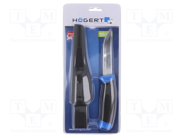 Knife; ergonomic handle; 100mm; Resistance to: corrosion