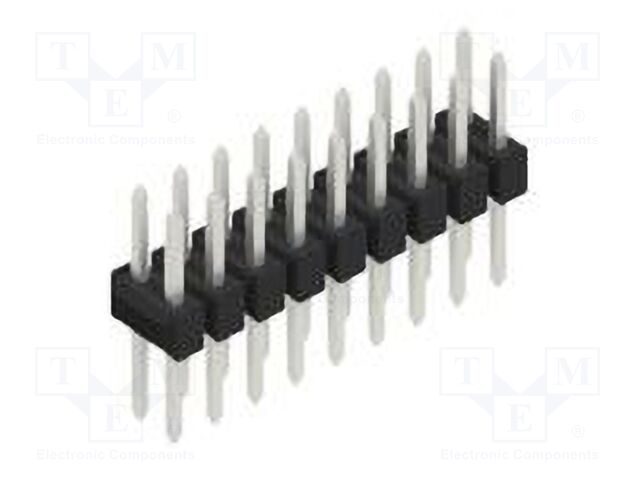 Connector: pin strips; pin header; male; PIN: 18; 2.54mm; THT; 2x9