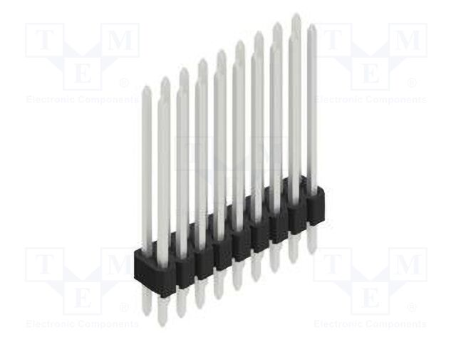 Connector: pin strips; pin header; male; PIN: 18; 1.27mm; THT; 2x9