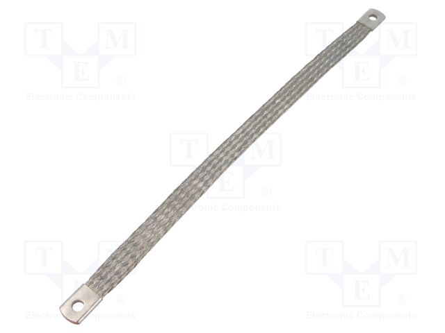 Braids; earthing tape; 16mm2; Ø1: 6.5mm; Ø2: 6.5mm; L: 0.3m