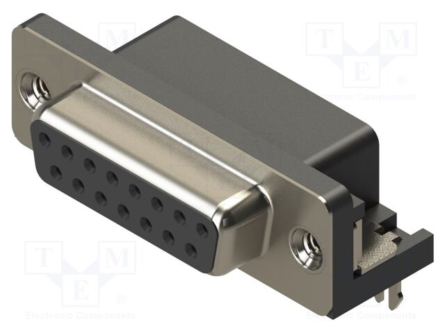 Connector: D-Sub; PIN: 15; socket; female; straight; THT; MHDR
