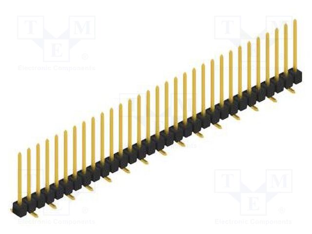 Connector: pin strips; pin header; male; PIN: 31; 2.54mm; SMT; 1x31