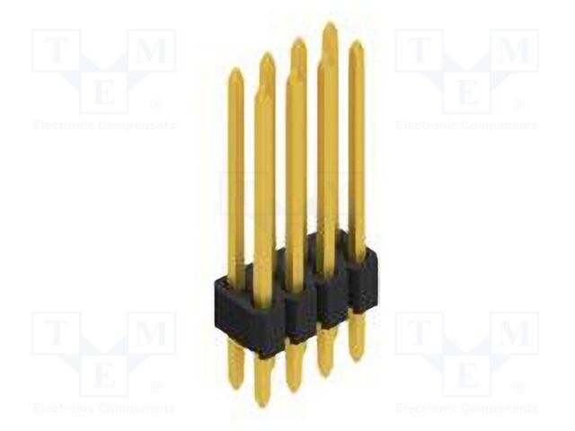 Connector: pin strips; pin header; male; PIN: 8; 1.27mm; THT; 2x4