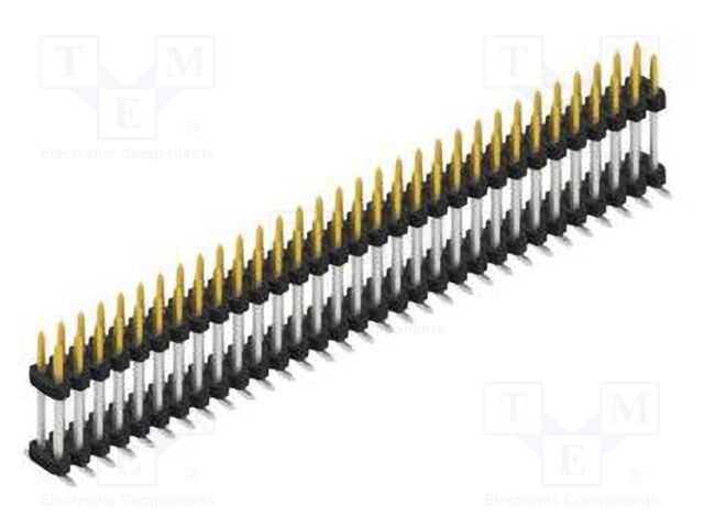Connector: pin strips; pin header; male; PIN: 62; 2mm; SMT; 2x31