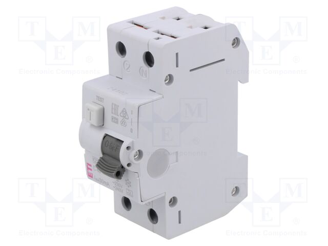 RCBO breaker; Inom: 40A; Ires: 30mA; Poles: 2; 230/400VAC; DIN; IP20