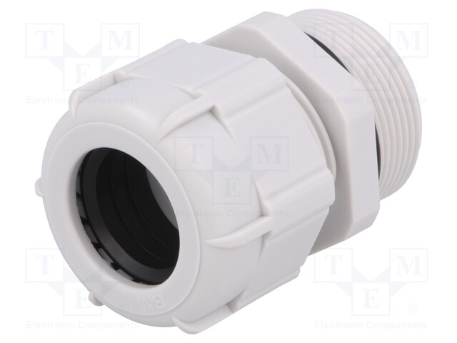 Cable gland; with long thread; M32; IP68; Mat: polyamide; grey