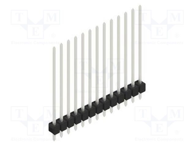 Connector: pin strips; pin header; male; PIN: 13; 2.54mm; THT; 1x13