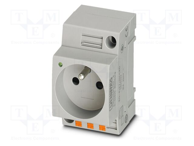 Connector: AC supply; socket; female; 16A; PIN: 3; push-in; 250VAC